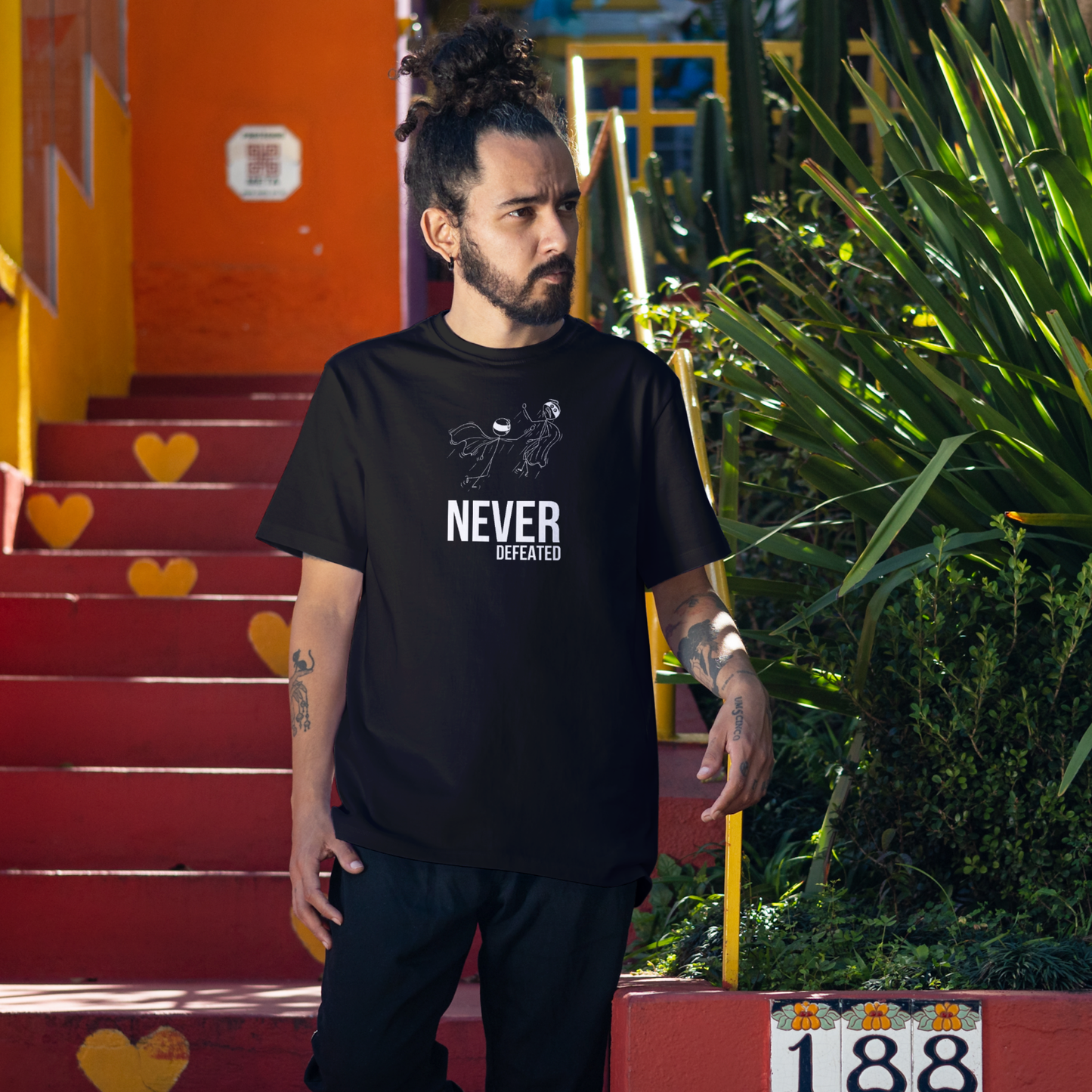 Never Defeated Premium Classic T-shirts